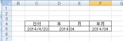 日付から 年月 を作成する Excel Haku1569 Excel でらくらく データ分析