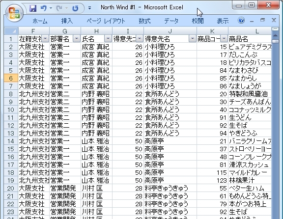 重複の無いデータを抽出する Excel データ Haku1569 Excel でらくらく データ分析